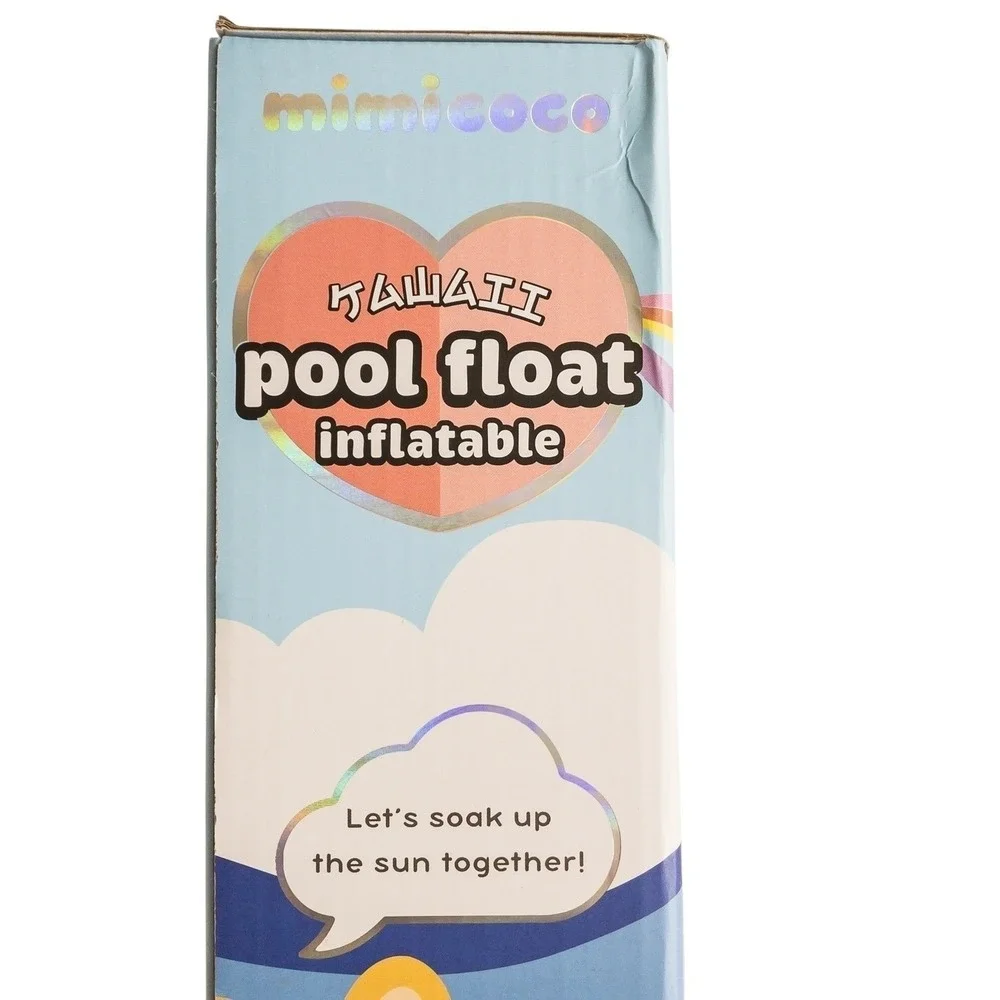 mimicoco Kawaii Pool Float Inflatable Unisex 53in Multicolor Rainbow
